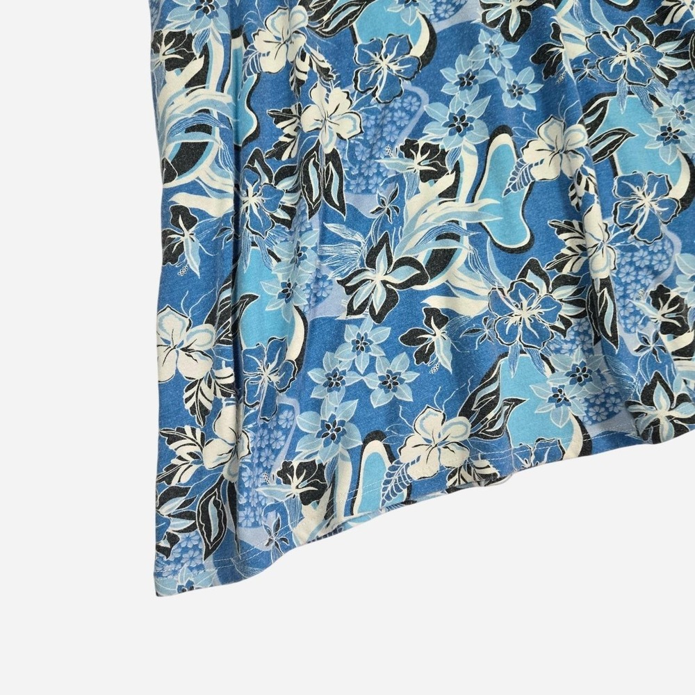 PS funky Hawaiian print mini shirt dress/ XL / beach, cover up, vaca, hibiscus - Picture 2 of 6
